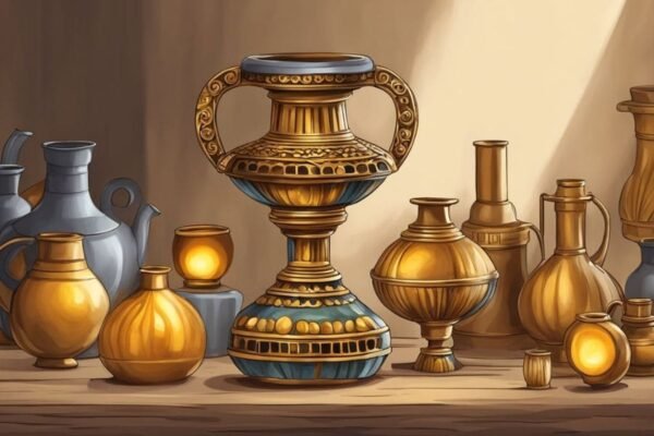 Lâmpada a óleo romana