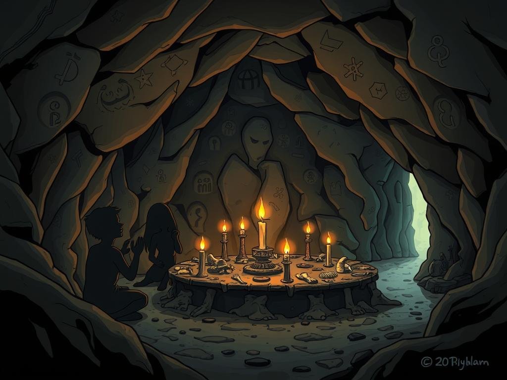 Necromancia na Caverna Te'omim