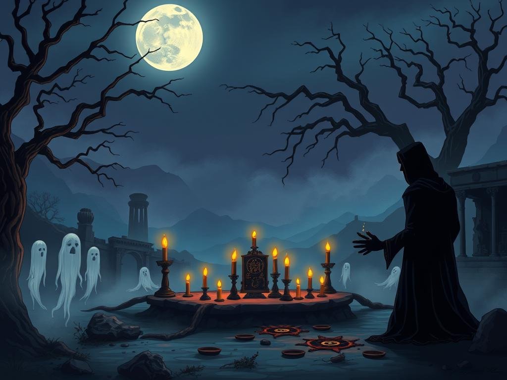 necromancia na mitologia grega