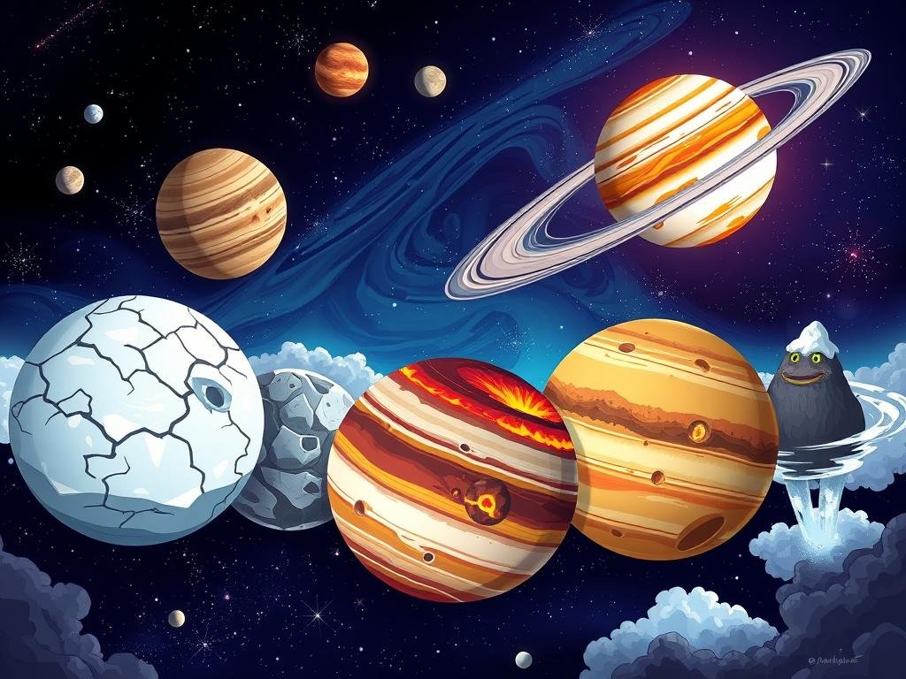 Características das luas de Júpiter