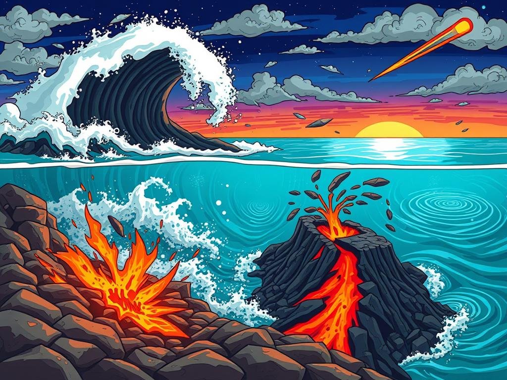 Principais causas dos Tsunamis