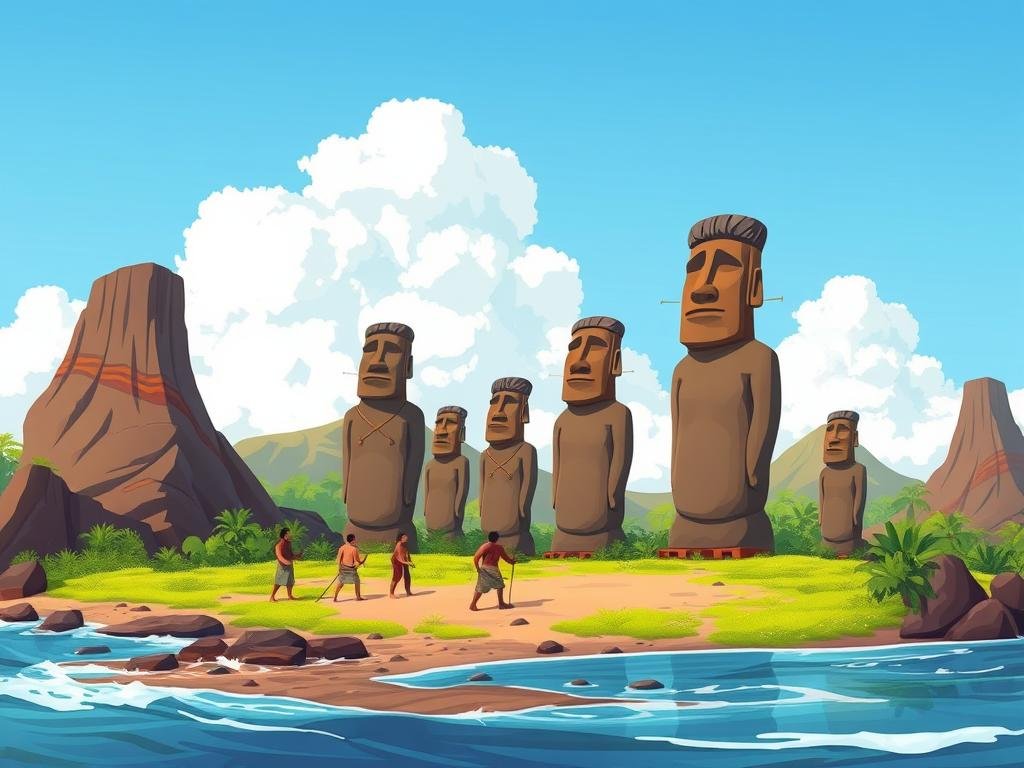 construção dos moais