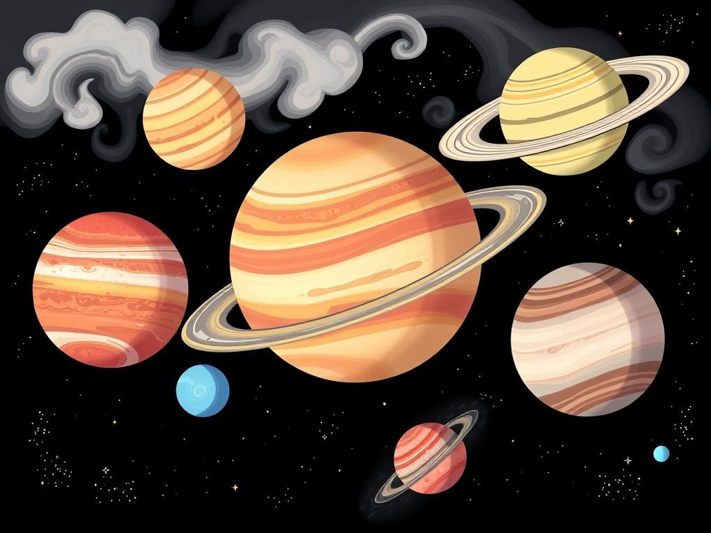 Planetas Gasosos: Gigantes do Sistema Solar