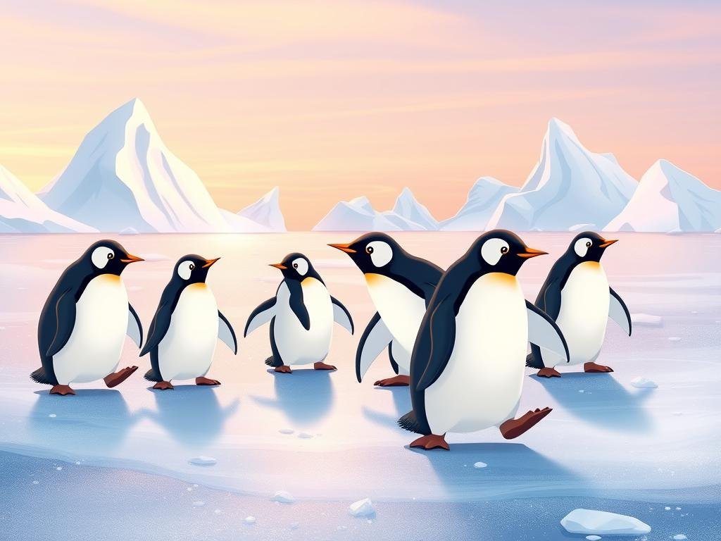 Por que os pingüins não caem do gelo?