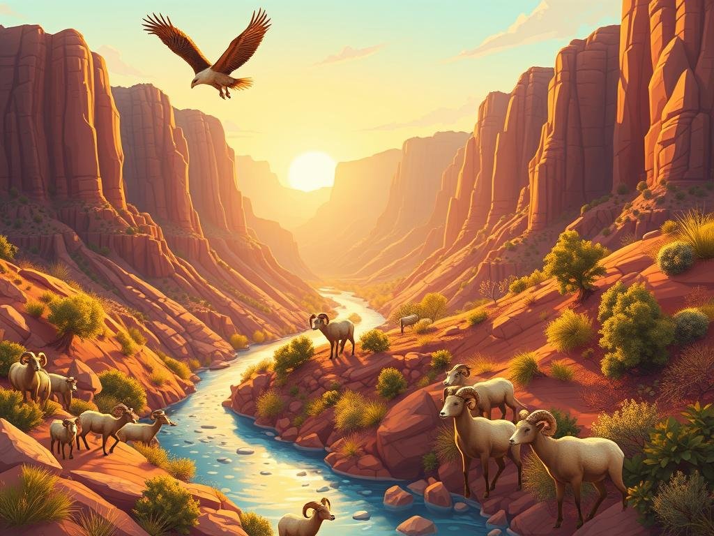 Vida selvagem no Grand Canyon Vida selvagem no Grand Canyon