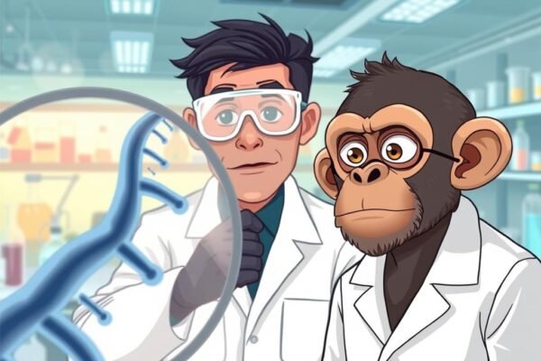 Você sabia que o DNA humano é 98% semelhante ao de um chimpanzé?