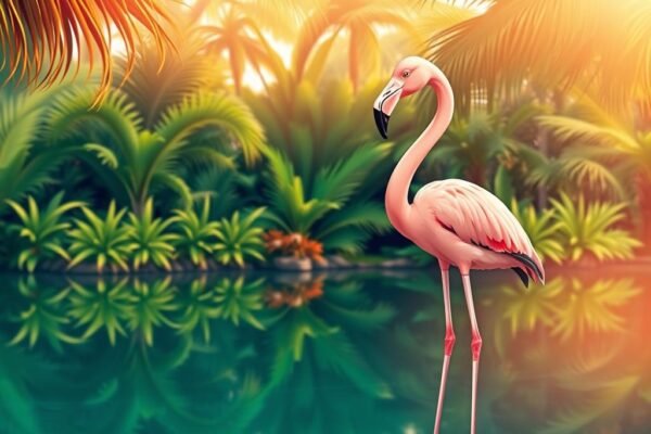 Você sabia que os flamingos nascem brancos e ficam rosas por causa da dieta?