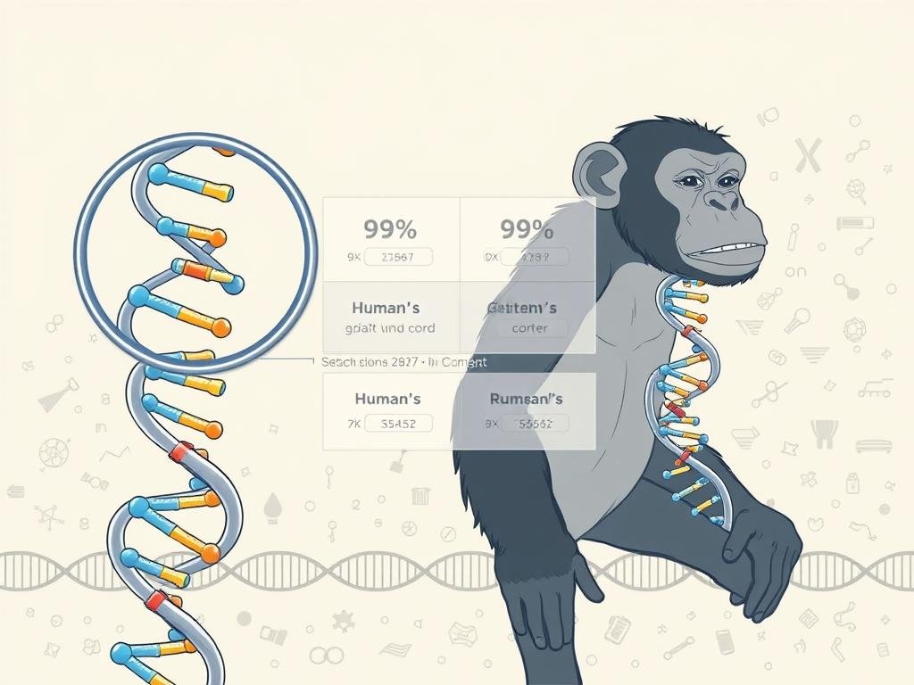 estudos dna humanos e chimpanzés