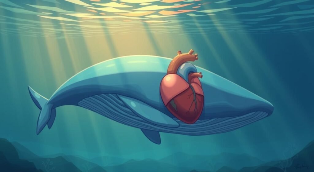 Você sabia que as baleias-azuis têm o coração do tamanho de um carro?