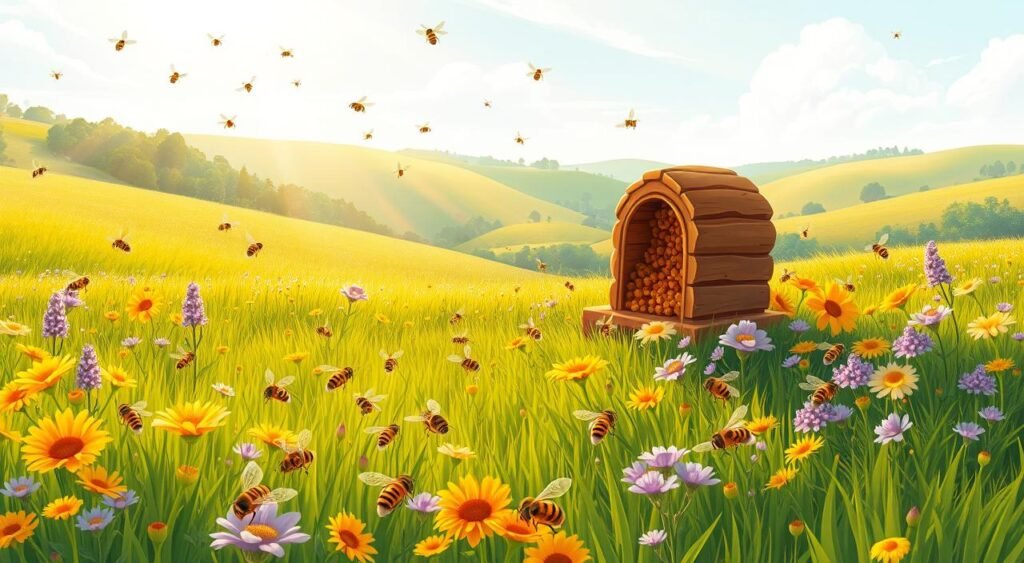 Curiosidades sobre as abelhas e sua importância.