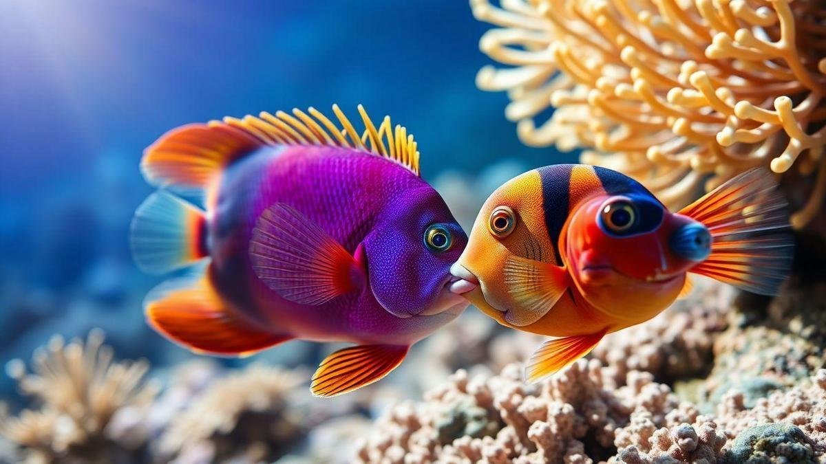 Casos famosos: mudança de sexo em peixe‑palhaço e wrasse
