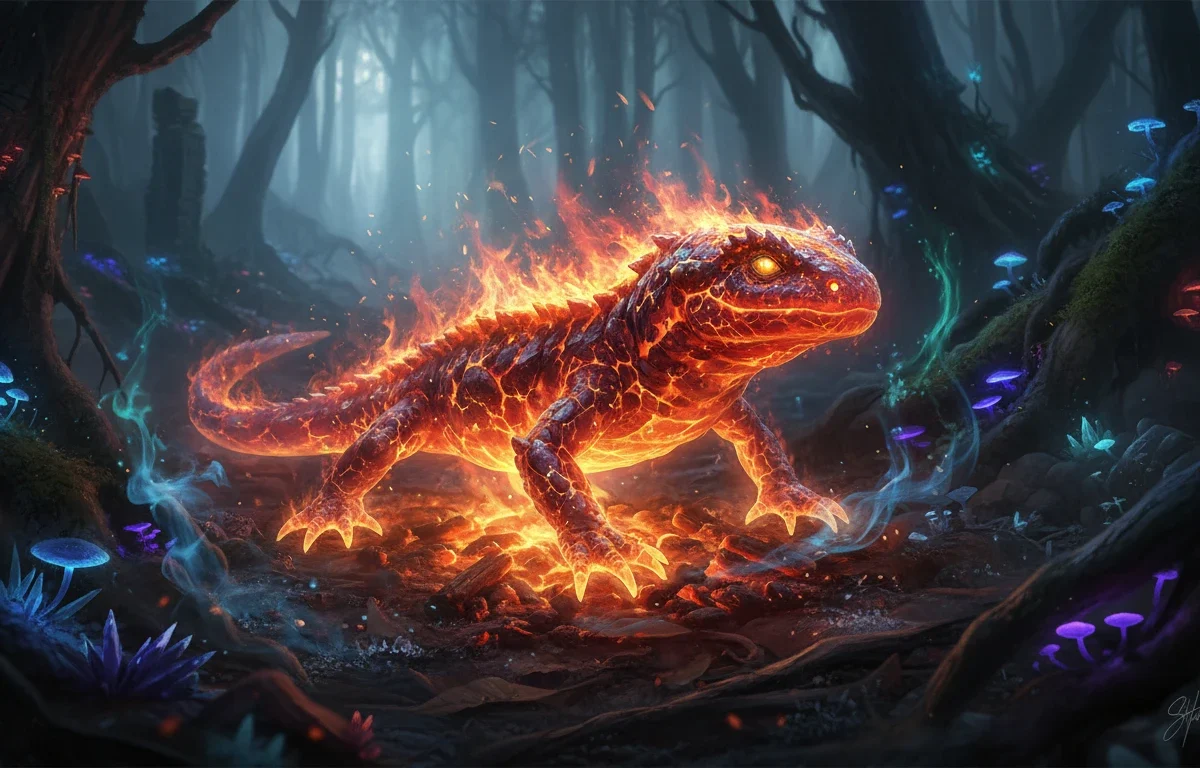 A Lenda da Salamandra: Mitos, Magia e a Verdade por Trás
