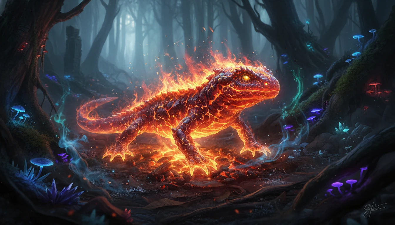 A Lenda da Salamandra: Mitos, Magia e a Verdade por Trás