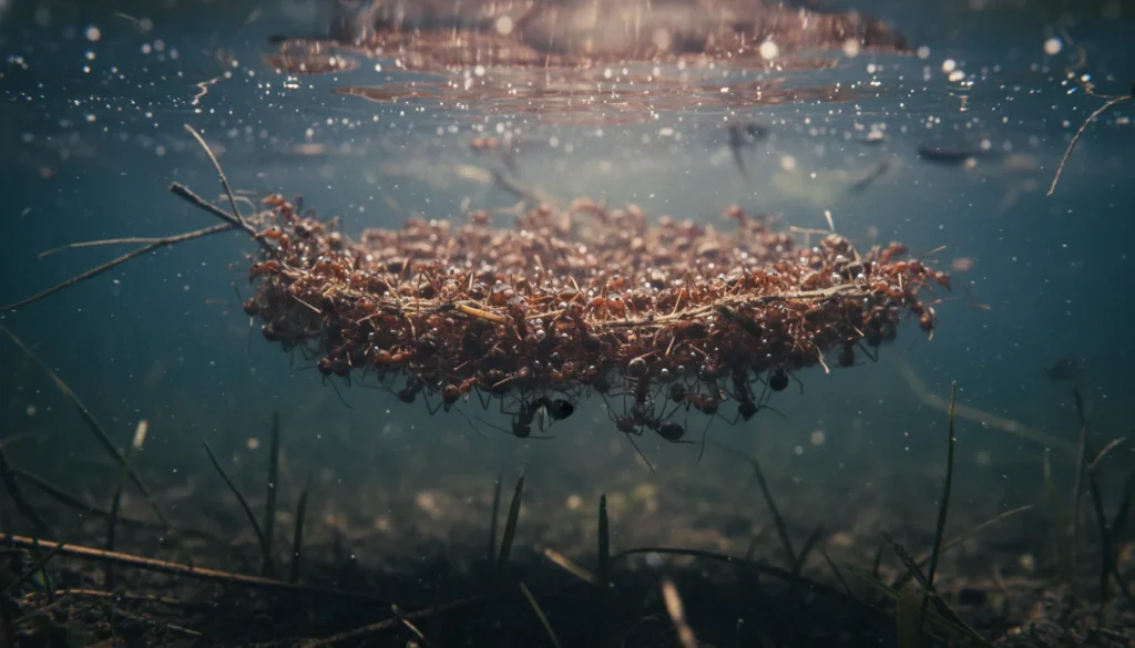 Formigas na Água: O Segredo da Sobrevivência de 24 Horas