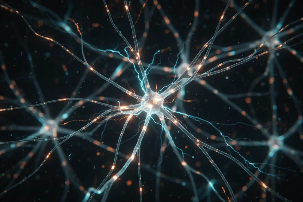 Neurônios e Sinapses em Ação Redes neurais e sinapses ativas no cérebro