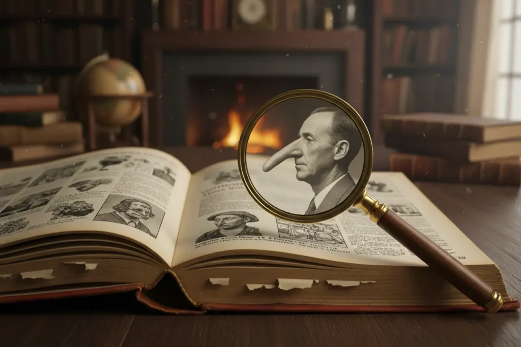 Livro Guinness World Records aberto com recordes bizarros.