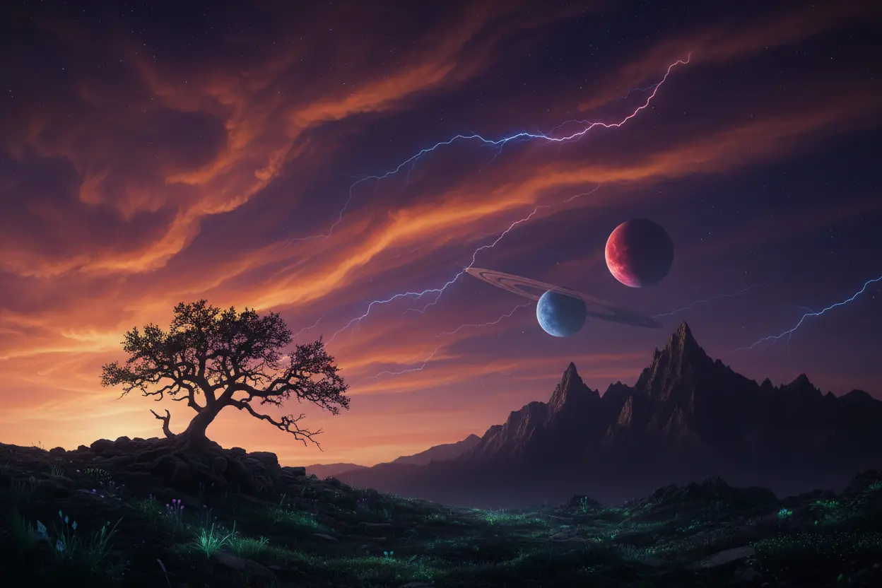 Céus de Outros Mundos Por que o ceu e azul em outros planetas?