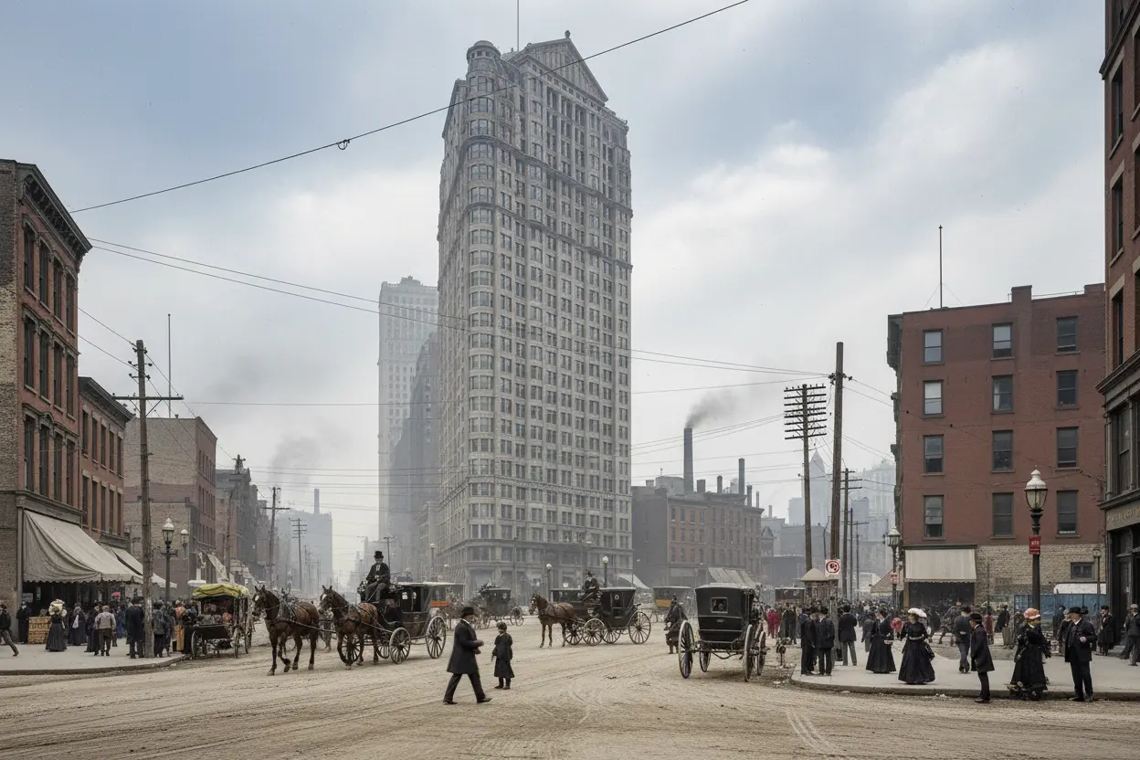 Chicago: O Berço dos Arranha-Céus Primeiros arranha-céus da revolução urbana
