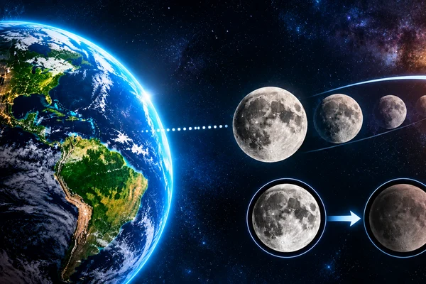 Você Sabia que a lua está se afastando da terra